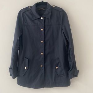 Zara Navy military chore coat by Utility Zara Basic size small Lightweight